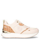 Sneaker in tessuto ed ecopelle avorio - LAURA BIAGIOTTI | Boscaini Scarpe