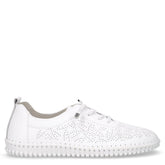 Sneaker in pelle traforata bianco | Boscaini Scarpe