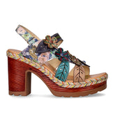 Jacao 07 sandalo con tacco beige - Sandali Donna | Boscaini Scarpe