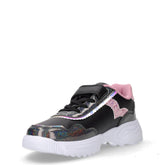 Sneaker in ecopelle bambina nero rosa | Boscaini Scarpe