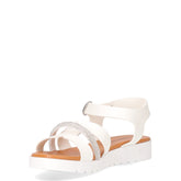 Sandalo in ecopelle bianco | Boscaini Scarpe