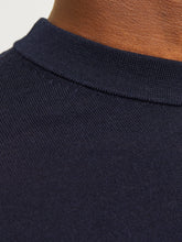 Maglione girocollo in cotone blu navy | Boscaini Scarpe