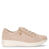 Sneaker con zeppa in pelle beige - Black Friday Sneakers Donna | Boscaini Scarpe