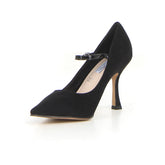 Décolleté a punta con cinturino black | Boscaini Scarpe