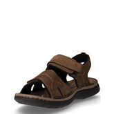 Sandalo sportivo in pelle marrone kaki | Boscaini Scarpe