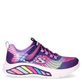 S Lights Rainbow Cruisers Reflection sneaker in tessuto con luci bambina navy - SKECHERS | Boscaini Scarpe