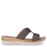 Ciabatta in ecopelle con strass canna di fucile | Boscaini Scarpe