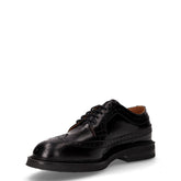 Stringata in pelle stile inglese nero | Boscaini Scarpe