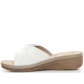 Ciabatta con zeppa bianco | Boscaini Scarpe