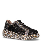 Sneaker in pelle e tessuto nero - Sneakers Donna | Boscaini Scarpe