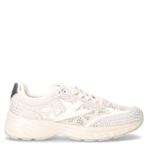 Sneaker in tessuto ed ecopelle argento bianco | Boscaini Scarpe