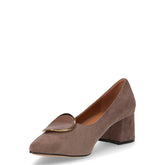 Décolleté in ecopelle taupe | Boscaini Scarpe