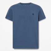OYSTER RIVER CHEST LOGO SS TEE t-shirt in cotone oceana blu | Boscaini Scarpe