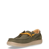 Stringata casual in tessuto kaki | Boscaini Scarpe