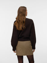 Maglione girocollo in tessuto marrone scuro | Boscaini Scarpe