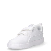 Courtflex v3 sneaker in ecopelle bambino bianco argento | Boscaini Scarpe