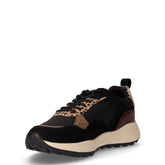 Sneaker in tessuto ed ecopelle nero | Boscaini Scarpe