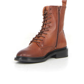 Stivaletto stringato con zip brandy | Boscaini Scarpe