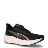 Dasher Lite scarpa da running in tessuto nero oro | Boscaini Scarpe