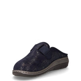 Dasa ciabatta in tessuto effetto melange blu | Boscaini Scarpe