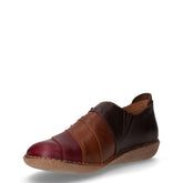 Stringata sportiva in pelle uva marrone | Boscaini Scarpe