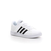 Grand Court sneaker bambino bianco nero | Boscaini Scarpe