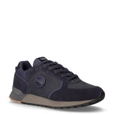 Travis Boost sneaker in pelle e tessuto navy | Boscaini Scarpe