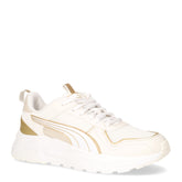 Trinity 2 sneaker in ecopelle e tessuto bianco oro - Sneakers Donna | Boscaini Scarpe