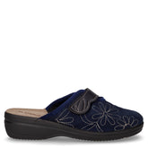 Ciabatta in tessuto blu - Ciabatte Casa Donna | Boscaini Scarpe