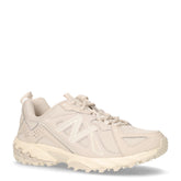 610 sneaker in ecopelle e tessuto grigio beige | Boscaini Scarpe