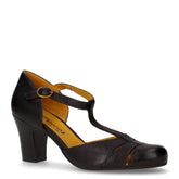 Sandalo con tacco in pelle nero - Sandali Donna | Boscaini Scarpe