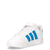Grand Court 3.0 sneaker bambino in ecopelle bianco azzurro | Boscaini Scarpe