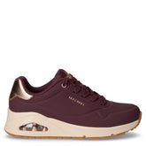 Uno Golden Air sneaker in ecopelle vino | Boscaini Scarpe