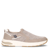 Sneaker slip on in tessuto ed ecopelle beige | Boscaini Scarpe