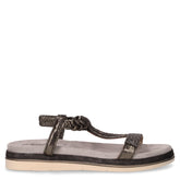 Sandalo in ecopelle laminata canna di fucile | Boscaini Scarpe