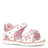 Fogil sandalo in ecopelle bambina bianco rosa | Boscaini Scarpe