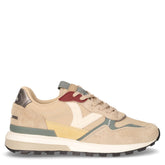 Sneaker in pelle e tessuto beige - VICTORIA | Boscaini Scarpe