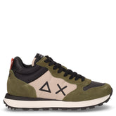 Tom 2.0 Solid Mid sneaker in pelle e tessuto militare scuro - SUN68 | Boscaini Scarpe