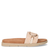 Ciabatta in rafia ed ecopelle bianco | Boscaini Scarpe