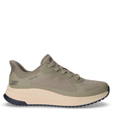 Bobs Squad 4 sneaker in tessuto slip-ins oliva | Boscaini Scarpe