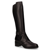 Stivale in pelle con gambale elasticizzato nero | Boscaini Scarpe