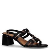 Sandalo con tacco in ecopelle nero - TOO LIKE | Boscaini Scarpe
