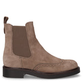 Stivaletto beatles in pelle stile inglese mandorla - Scarpe Donna | Boscaini Scarpe