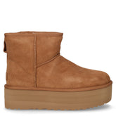 Classic Mini Platform stivaletto caldo in pelle noce - Donna | Boscaini Scarpe