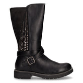 Stivale da bambina con glitter in ecopelle nero - Stivali Bambina | Boscaini Scarpe