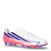 F50 Hyperfast Club Fg/Mg scarpa da calcio in tessuto sintetico con tacchetti bianco rosa | Boscaini Scarpe