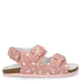 Felisetta sandalo in tessuto bambina rosa fiori | Boscaini Scarpe