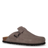 Ciabatta in pelle grigio | Boscaini Scarpe