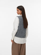 Gilet in maglia con bottoni grigio | Boscaini Scarpe