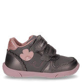 Zapito sneaker da bambina in ecopelle grigio rosa - Sneakers Bambina | Boscaini Scarpe